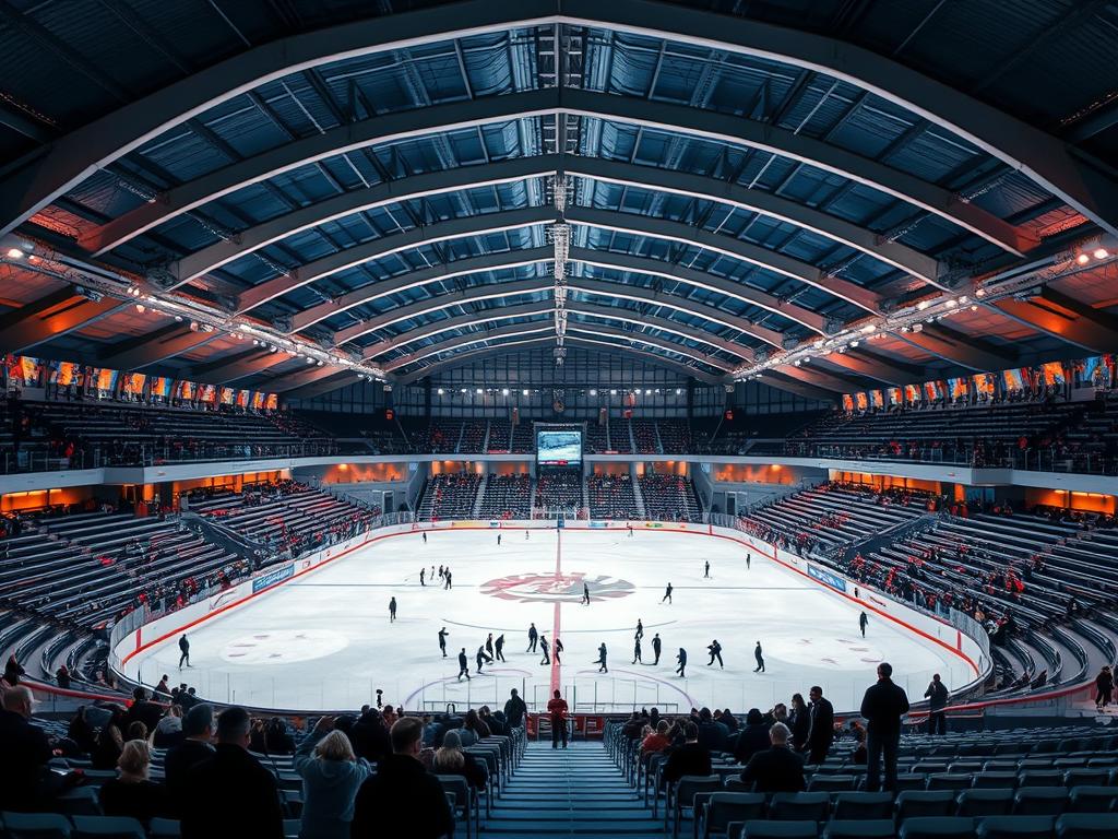 Eisschnelllaufhalle im Sportforum Berlin