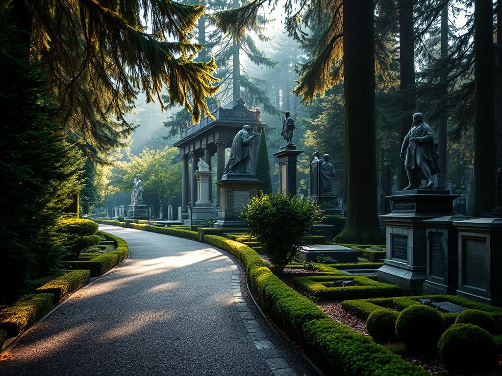 Waldfriedhof Berlin Berühmtheiten Atmosphäre