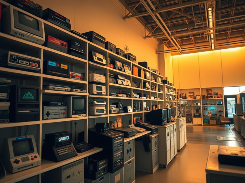 Retro-Spielesammlung im Computerspielemuseum Retro-Spielesammlung im Computerspielemuseum