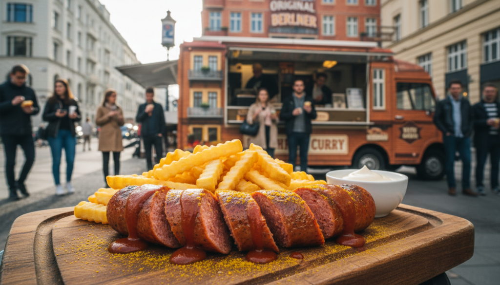 Berliner Currywurst kulinarische Spezialitäten Berliner Currywurst kulinarische Spezialitäten