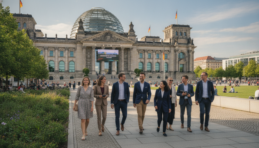 Anfahrt und Umgebung des Reichstagsgebäudes 2026