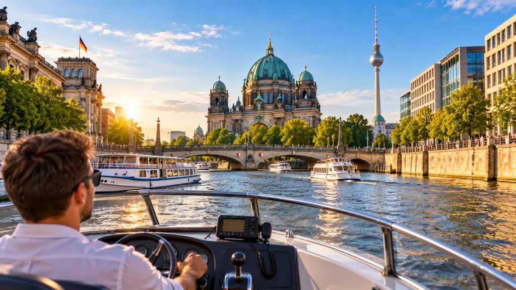 Boot durch Berlin